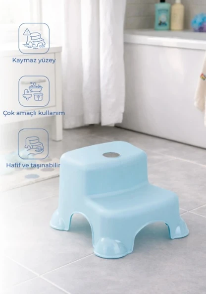 Çok Amaçlı Katlı Basamak 516 (Yeni) Soft Mavi ürün görseli 1