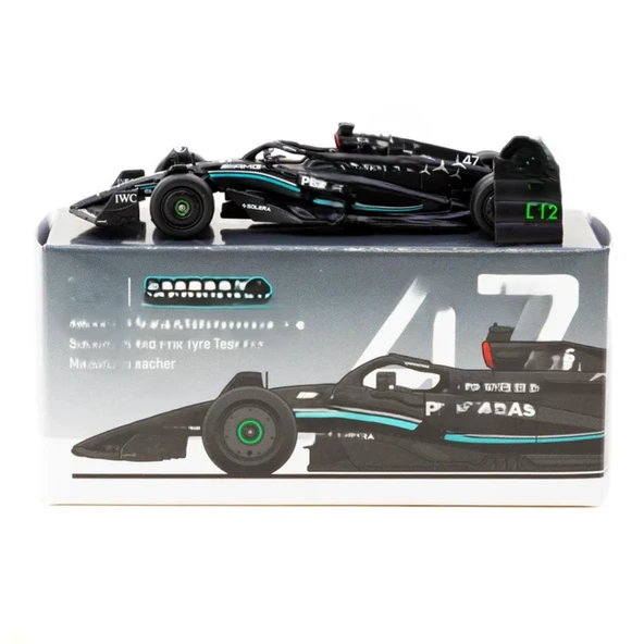 1/64 MODEL ARAÇ F1 W14 E Performance Spanish Grand Prix Tyre Testing 2023 - Resim 3