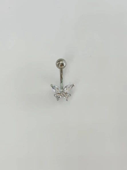 Kelebek Detaylı Göbek Piercing - Pg0122 ürün görseli 1