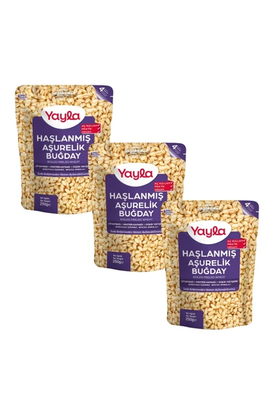 Yayla Haşlanmış Aşurelik Buğday 250 gr x 3 Adet ürün görseli 1