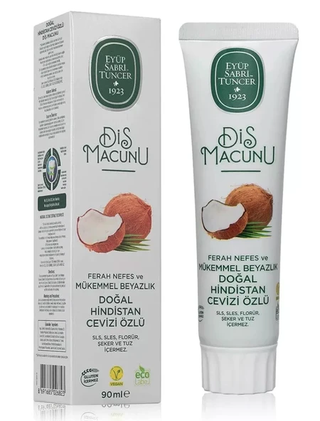 Eyüp Sabri Tuncer Doğal Hindistan Cevizi Özlü Diş Macunu 90 ml ürün görseli 1
