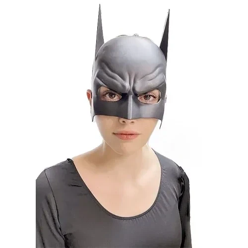 Siyah Çocuk Batman Maskesi Lastikli - Resim 2