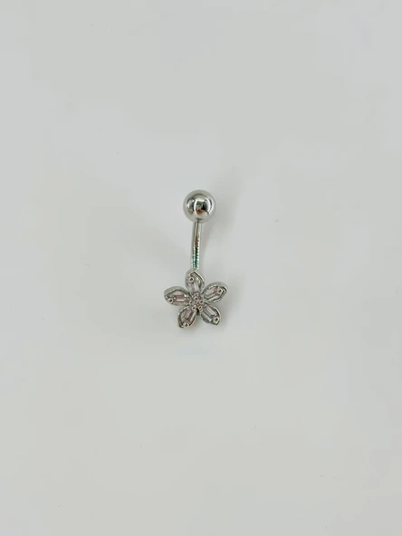 Çiçek Detaylı Göbek Piercing - Pg0085 ürün görseli 1