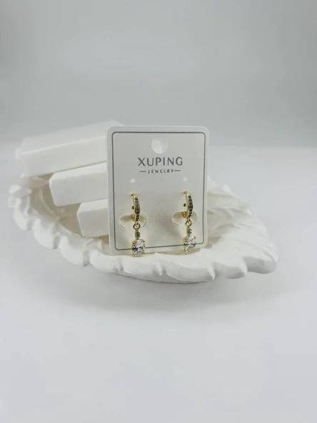 Zirkon Taşlı Pirinç Zirkon Küpe - Kp00350 ürün görseli 1