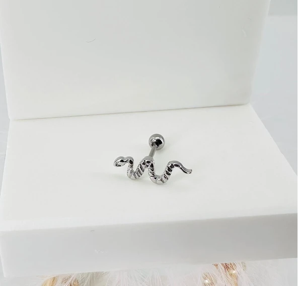 Rodyum Uç Kısmı : Pirinç Kıkırdak Bar Uzunluğu : 6 Mm / Bar Kalınlığı 0.8 Mm / Top Boyu 3 Mm - Pt0001 ürün görseli 1
