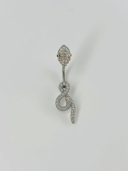 Yılan Detaylı Göbek Piercing - Pg0056 ürün görseli 1