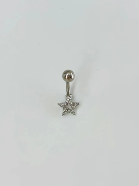 Yıldız Detaylı Göbek Piercing - Pg0083 ürün görseli 1