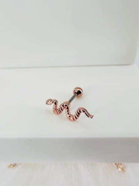 Rose Uç Kısmı : Pirinç Kıkırdak Bar Uzunluğu : 6 Mm / Bar Kalınlığı 0.8 Mm / Top Boyu 3 Mm - Pt0001-2 ürün görseli 1