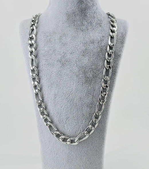 Rodyum Çelik Erkek Kolye 60 Cm - Ekl0012 ürün görseli 1