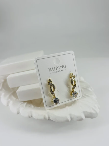 Zirkon Taşlı Pirinç Zirkon Küpe - Kp00322 ürün görseli 1