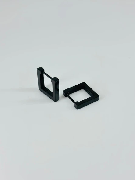 Siyah  Çelik Erkek Küpe Çap (9 Mm) Kalınlık (3 Mm) - Ekp0024 ürün görseli 1