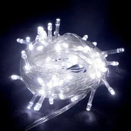 10m 100 Led Boncuk Lamba Beyaz Işık ürün görseli 1