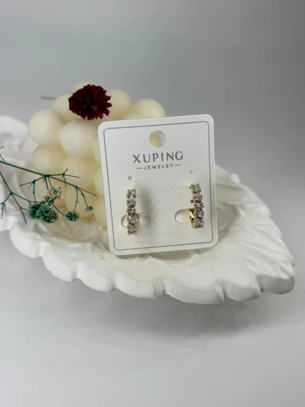Zirkon Taşlı Pirinç Zirkon Küpe - Kp00313 ürün görseli 1