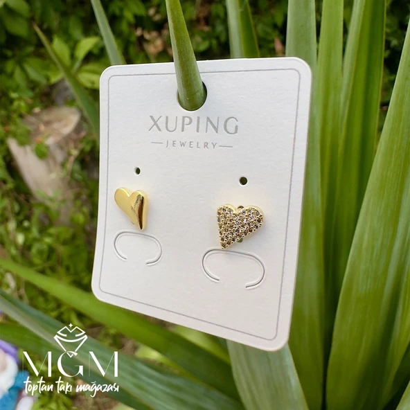 Xuping Taşlı Taşsız Kalp Küpe - Kp00202 ürün görseli 1