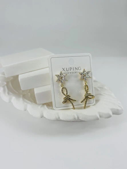 Zirkon Taşlı Pirinç Zirkon Küpe - Kp00362 ürün görseli 1