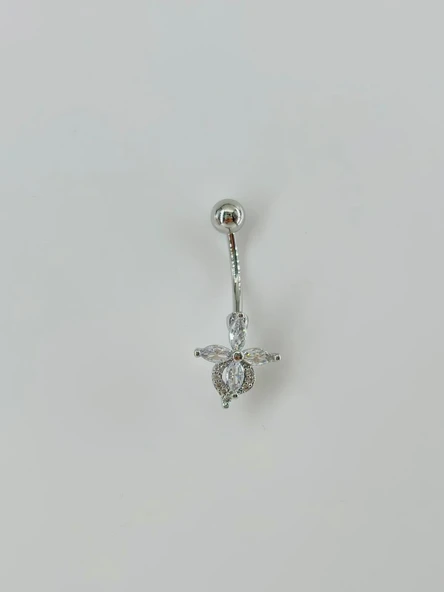 Çiçek Detaylı Göbek Piercing - Pg0032 ürün görseli 1