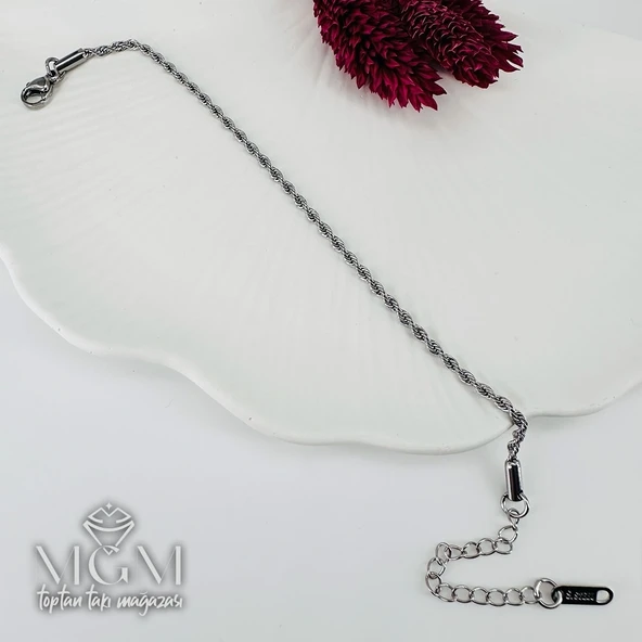 Çelik Burgu Bileklik 2 Mm - Kbl0091 - Resim 2