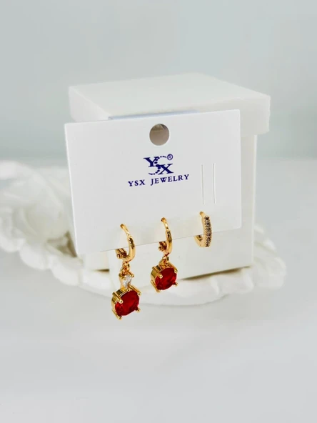 Zirkon Taşlı Üçlü Kombin Kombin - Kp00372 ürün görseli 1
