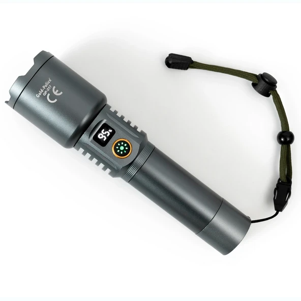 Standart Led’leri Unutun Gold  Gp-217 Tg Led, Işığı Yüzlerce Metre Öteye Odaklayan Özel Lens Yapısı Ve Şarj Edilebilir Dev Bataryasıyla Profesyonellerin Tercihi. Geceyi Gündüze Çeviren Gerçek G ürün görseli 1