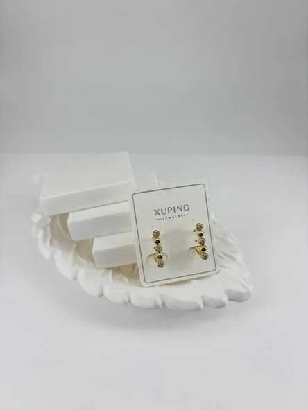 Zirkon Taşlı Pirinç Zirkon Küpe - Kp00314 ürün görseli 1