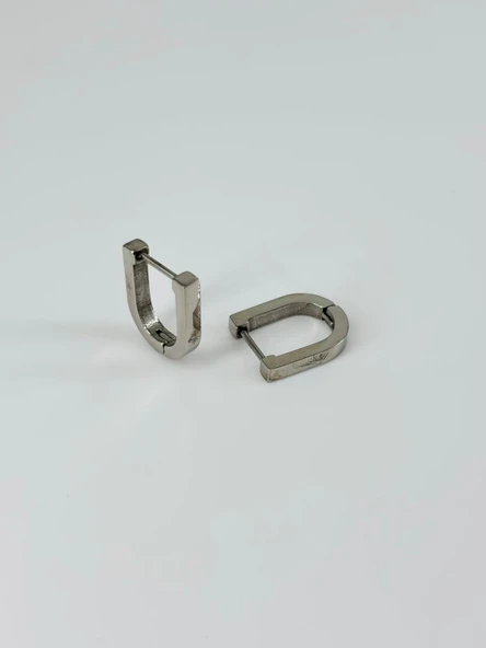 Rodyum Çelik Erkek Küpe Çap (9 Mm) Kalınlık (3 Mm) - Ekp0017 ürün görseli 1