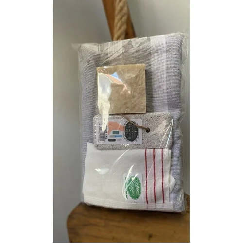 Gelin Damat Hamam Banyo 4'lü Set ürün görseli 1