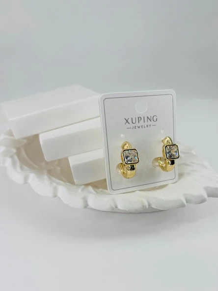 Zirkon  Taşlı Pirinç Zirkon Küpe - Kp00357 ürün görseli 1