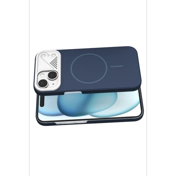 Joko Apple İphone 15 Export Magsafe Kapak - Lacivert - Resim 3