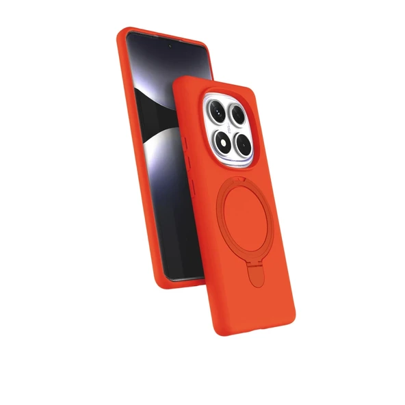 Xiaomi Redmi Note 14 Pro 4g Regal Magsafe Standlı Kapak - Turuncu ürün görseli 1