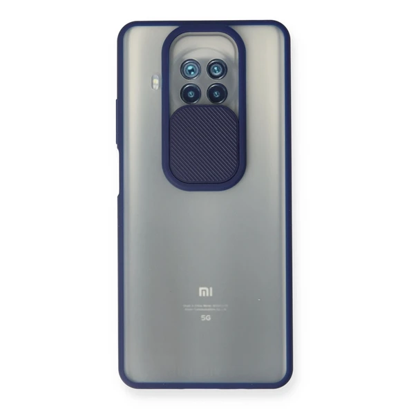 Xiaomi Mi 10t Lite Kılıf Palm Buzlu Kamera Sürgülü Silikon - Lacivert ürün görseli 1