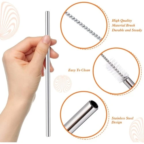 3 Parça Paslanmaz Çelik Pipet Seti - Resim 3
