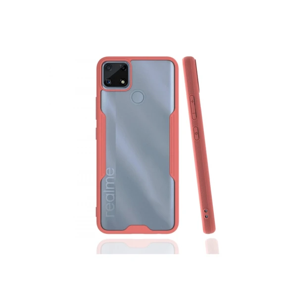 Realme C25 Kılıf Platin Silikon - Pembe ürün görseli 1