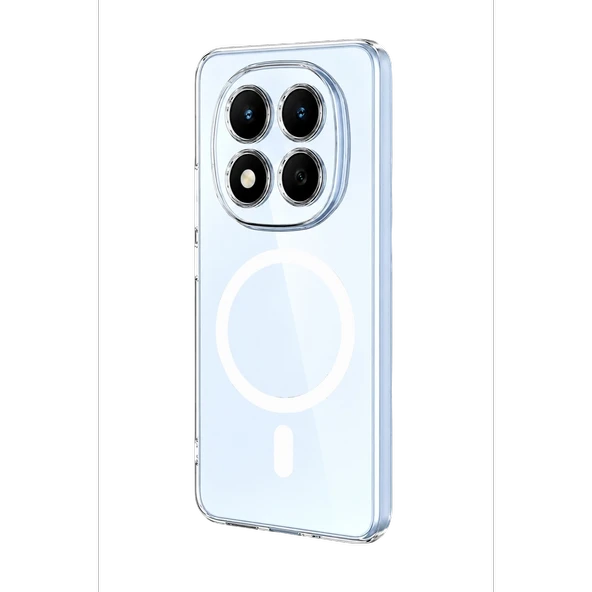 Xiaomi Redmi Note 15 Pro Plus 5g Combo Sert Şeffaf Magsafe Kapak - Şeffaf - Resim 3