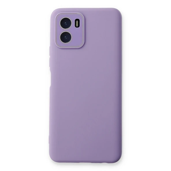 Vivo Y15s Kılıf Lansman Glass Kapak - Lila ürün görseli 1