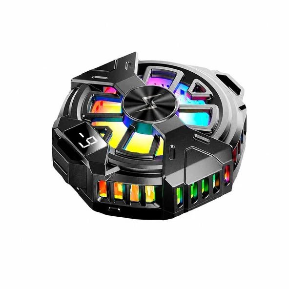 P60 Dijital Ekranlı RGB Telefon Soğutucu Fan ürün görseli 1