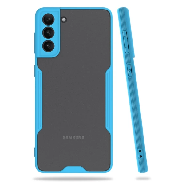 Samsung Galaxy S21 Plus Kılıf Platin Silikon - Mavi ürün görseli 1