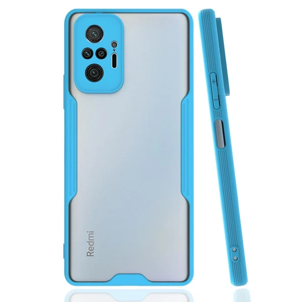 Xiaomi Redmi Note 10 Pro Kılıf Platin Silikon - Mavi ürün görseli 1