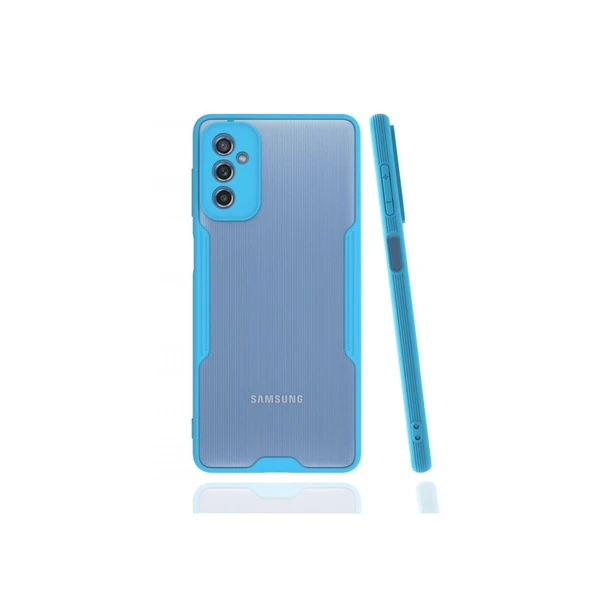Samsung Galaxy M52 5g Kılıf Platin Silikon - Mavi ürün görseli 1
