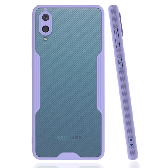 Samsung Galaxy A02 Kılıf Platin Silikon - Lila ürün görseli 1
