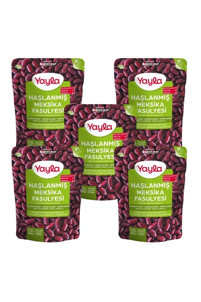 Yayla Haşlanmış Meksika Fasulyesi 400 gr x5 ürün görseli 1