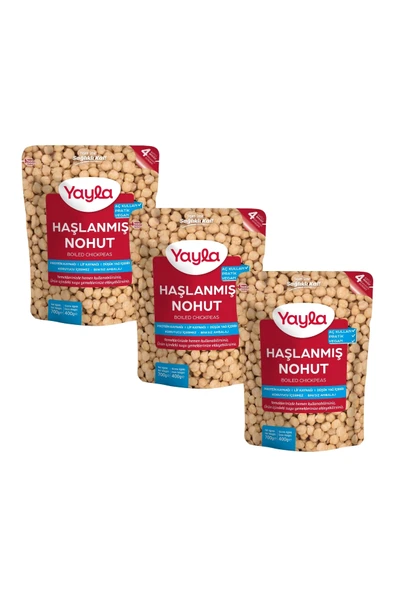 Yayla Haşlanmış Nohut 700 gr x 3 Adet ürün görseli 1
