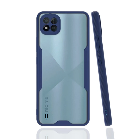 Realme C11 2021 Kılıf Platin Silikon - Lacivert ürün görseli 1