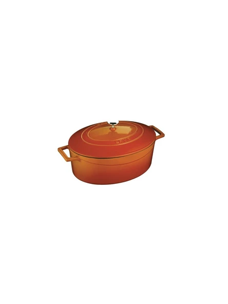 Lava Oval Tencere - Çap 29 cm. Turuncu ürün görseli 1