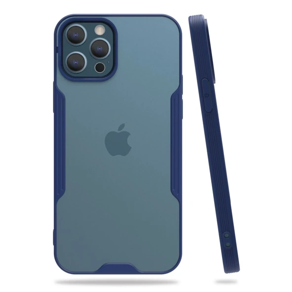 Apple İphone 12 Pro Max Kılıf Platin Silikon - Lacivert ürün görseli 1