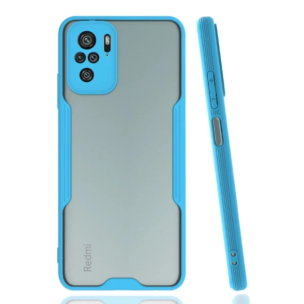 Xiaomi Redmi Note 10 Kılıf Platin Silikon - Mavi ürün görseli 1