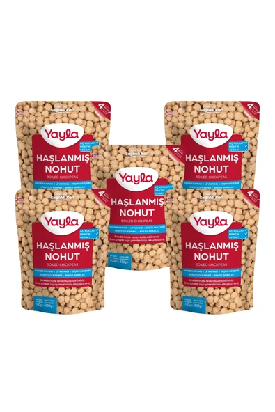 Yayla Haşlanmış Nohut 700 gr x 5 Adet ürün görseli 1
