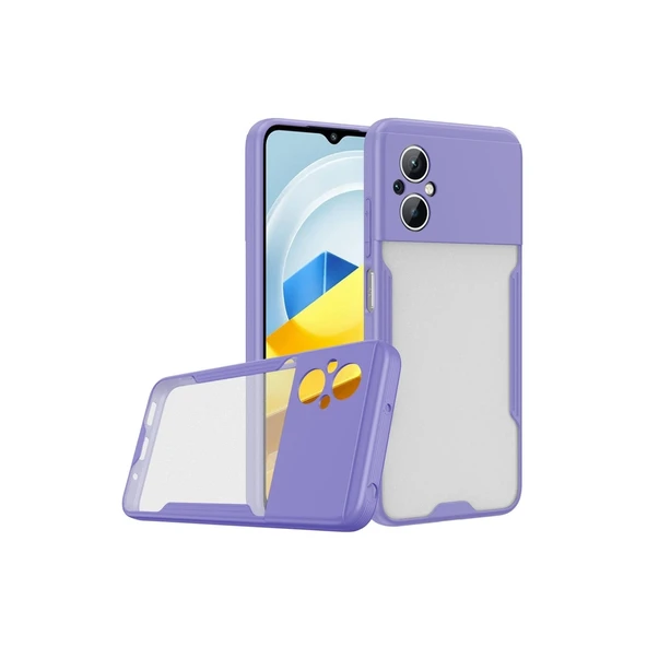 Xiaomi Poco M5 Kılıf Platin Silikon - Lila ürün görseli 1