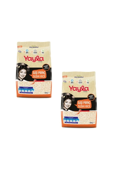 Yayla Gurme Sushi Pirinç 500 gr x 2 Adet ürün görseli 1