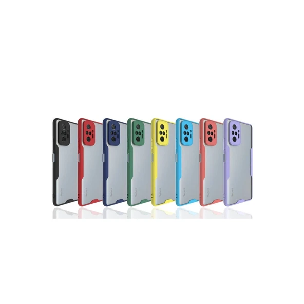 Xiaomi Redmi Note 10 Pro Kılıf Platin Silikon - Mavi - Resim 3