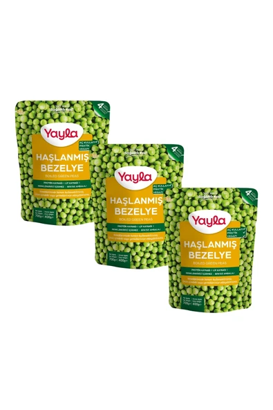 Yayla Haşlanmış Bezelye 700 gr x 3 Adet ürün görseli 1